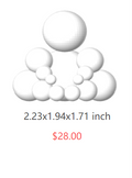 BUDO White Resin Martial Arts Sphere Sculpture