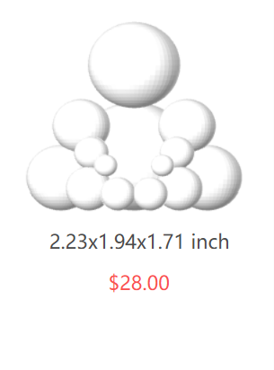 BUDO White Resin Martial Arts Sphere Sculpture
