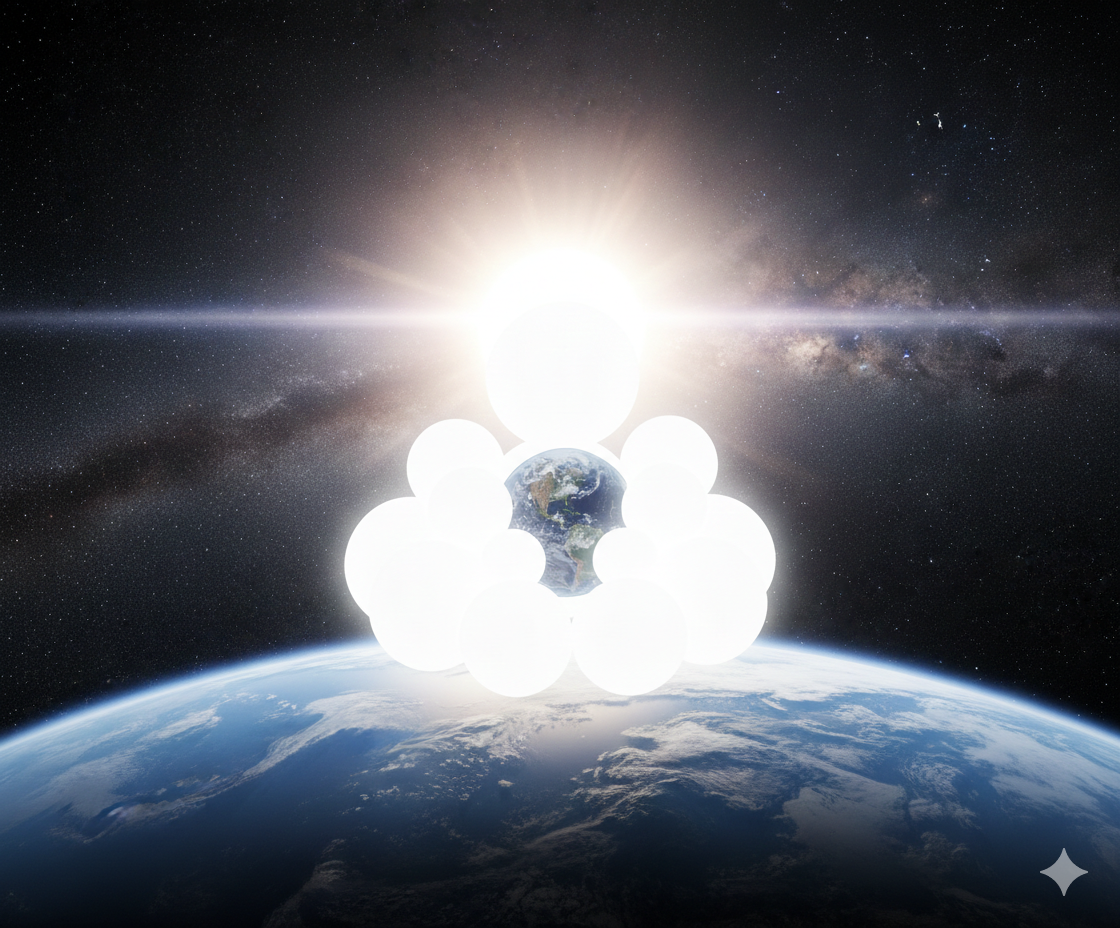 Light Above the Earth — Digital Artwork