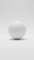White Resin Sphere Sculpture