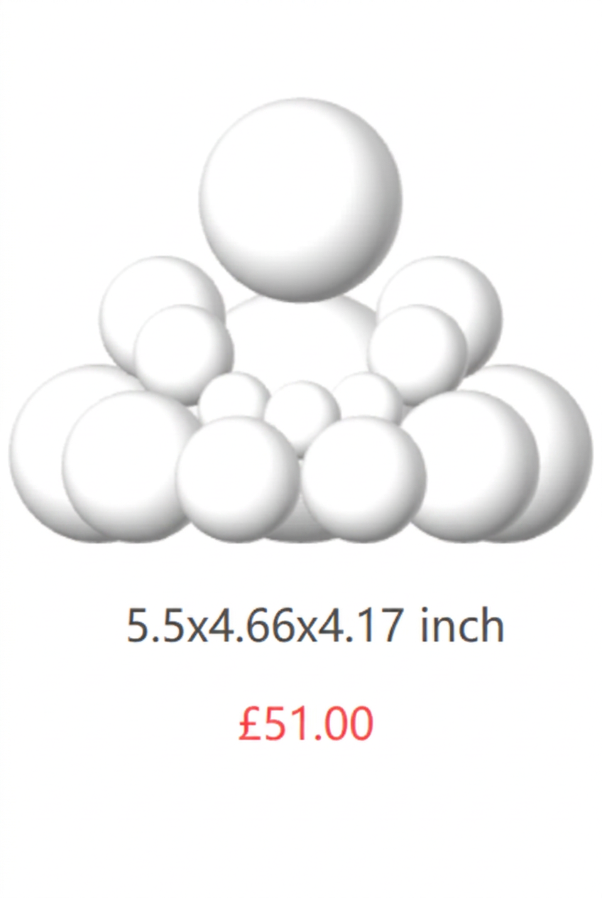 White 4XL BUDO sculpture, 5.5 x 4.66 x 4.17 inches, £51.00.